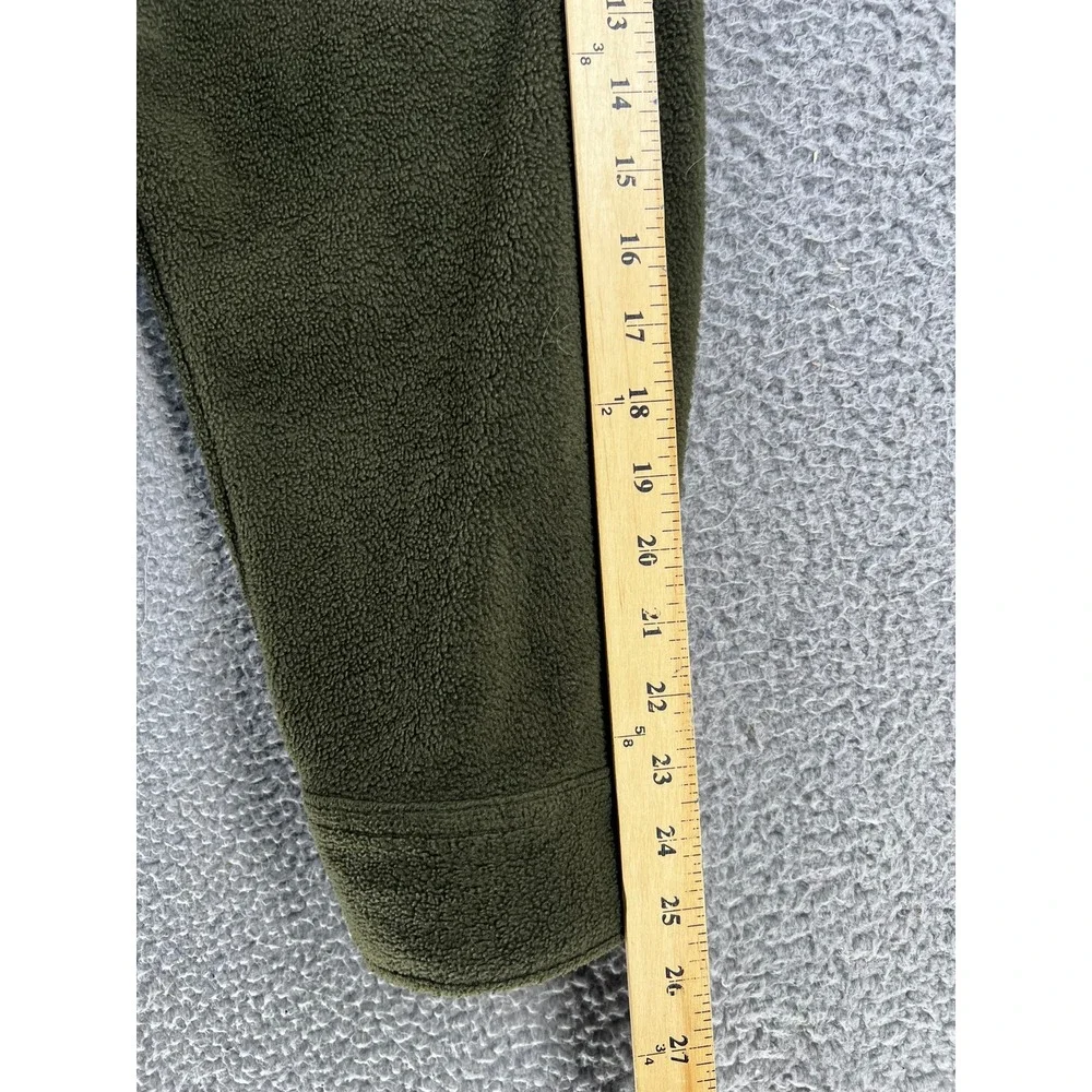 Juneau Mens Solid Green Fleece Shirt Jacket XXL Heavyweight Shacket Button Front
